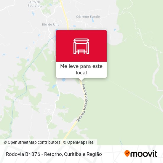 Rodovia Br 376 - Retorno mapa