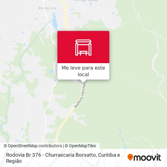 Rodovia Br 376 - Churrascaria Borsatto mapa