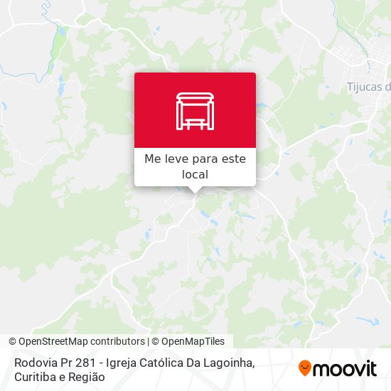 Rodovia Pr 281 - Igreja Católica Da Lagoinha mapa