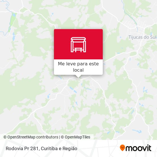 Rodovia Pr 281 mapa