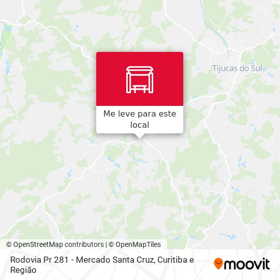 Rodovia Pr 281 - Mercado Santa Cruz mapa