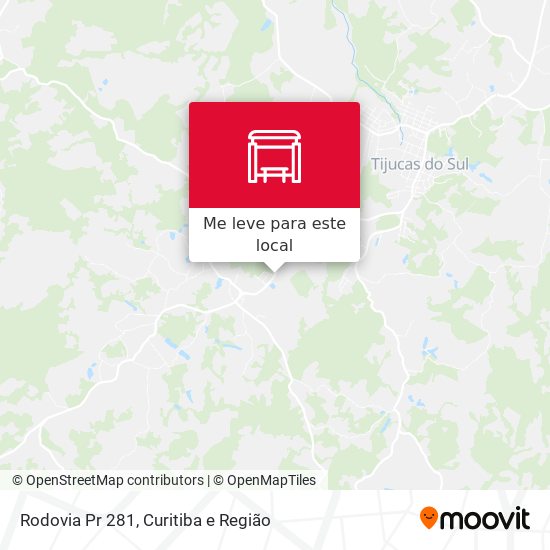 Rodovia Pr 281 mapa