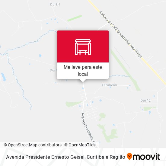 Avenida Presidente Ernesto Geisel mapa