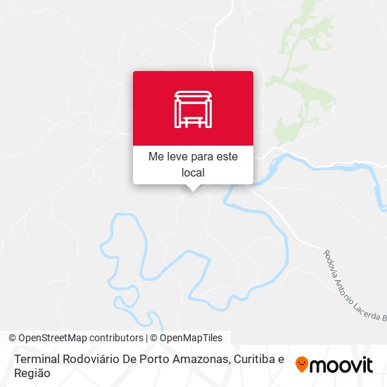 Terminal Rodoviário De Porto Amazonas mapa