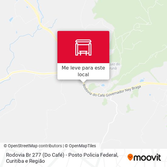 Rodovia Br 277 (Do Café) - Posto Policia Federal mapa