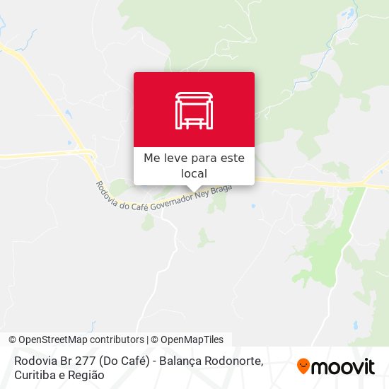 Rodovia Br 277 (Do Café) - Balança Rodonorte mapa