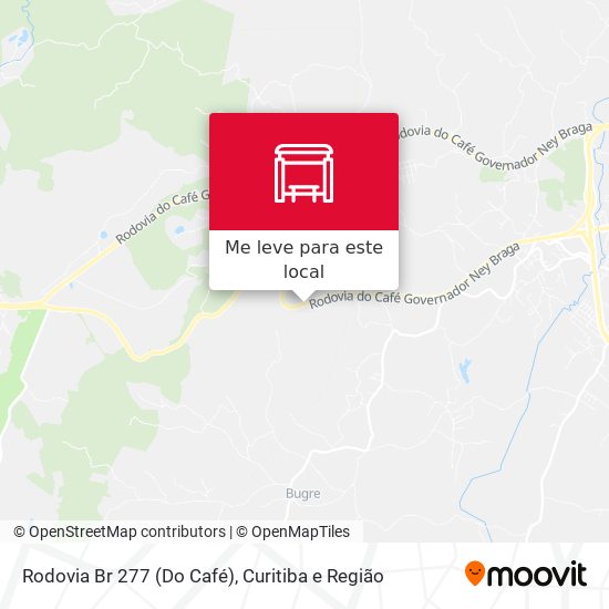 Rodovia Br 277 (Do Café) mapa