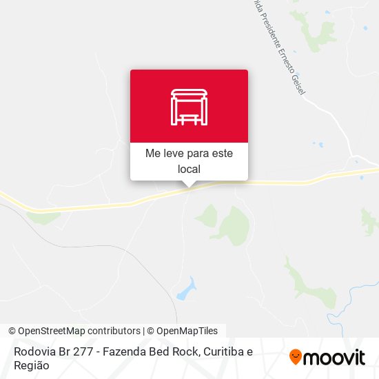 Rodovia Br 277 - Fazenda Bed Rock mapa