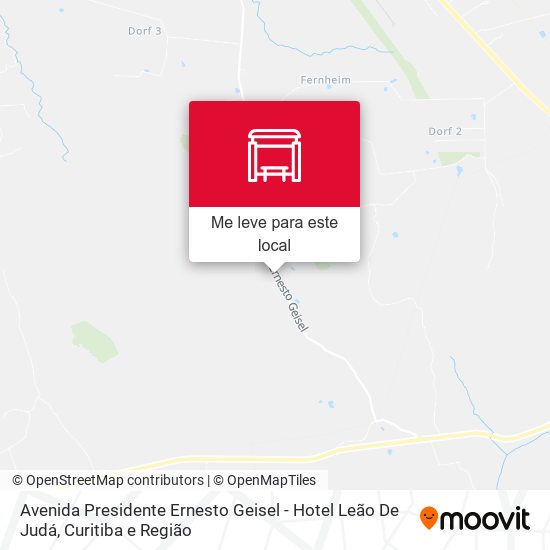 Avenida Presidente Ernesto Geisel - Hotel Leão De Judá mapa