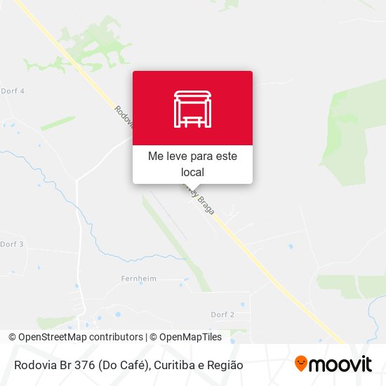 Rodovia Br 376 (Do Café) mapa