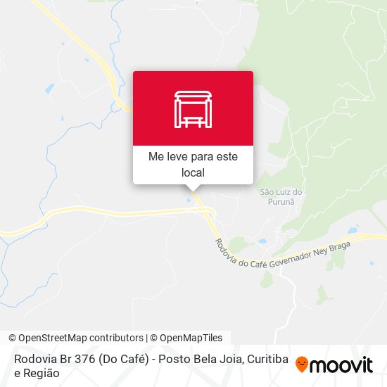 Rodovia Br 376 (Do Café) - Posto Bela Joia mapa