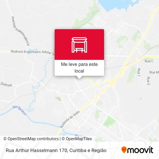 Rua Arthur Hasselmann 170 mapa