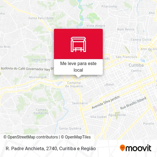 R. Padre Anchieta, 2740 mapa