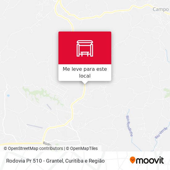 Rodovia Pr 510 - Grantel mapa
