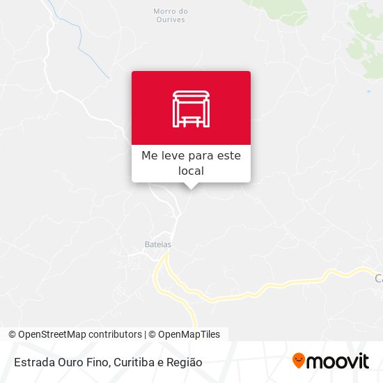 Estrada Ouro Fino mapa