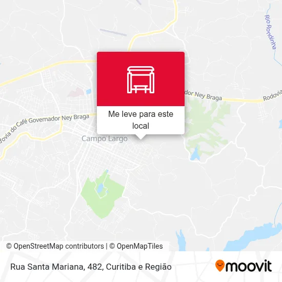 Rua Santa Mariana, 482 mapa