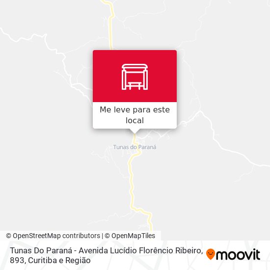 Tunas Do Paraná - Avenida Lucídio Florêncio Ribeiro, 893 mapa