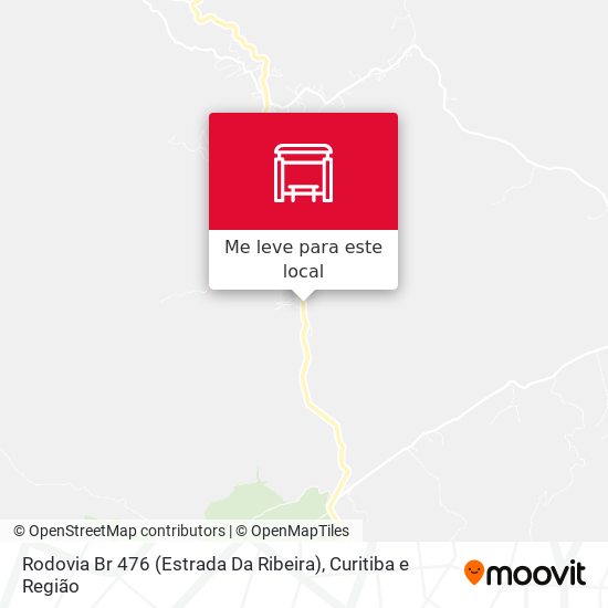 Rodovia Br 476 (Estrada Da Ribeira) mapa