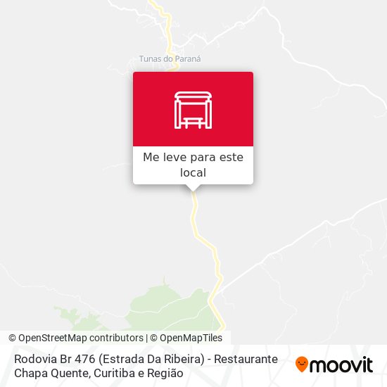 Rodovia Br 476 (Estrada Da Ribeira) - Restaurante Chapa Quente mapa