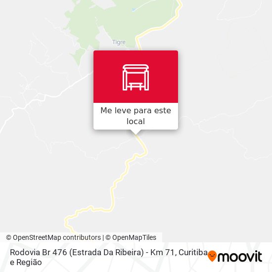 Rodovia Br 476 (Estrada Da Ribeira) - Km 71 mapa