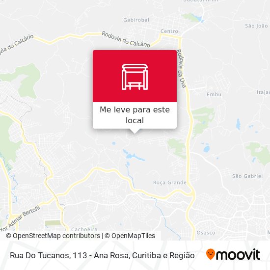 Rua Do Tucanos, 113 - Ana Rosa mapa