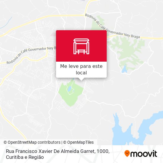 Rua Francisco Xavier De Almeida Garret, 1000 mapa