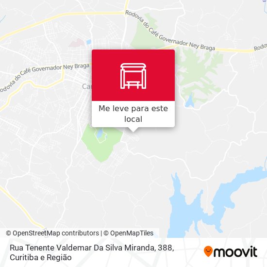 Rua Tenente Valdemar Da Silva Miranda, 388 mapa