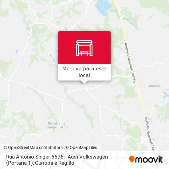 Rua Antonio Singer 6576 - Audi Volkswagen (Portaria 1) mapa