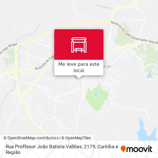 Rua Proffesor João Batista Vallões, 2179 mapa