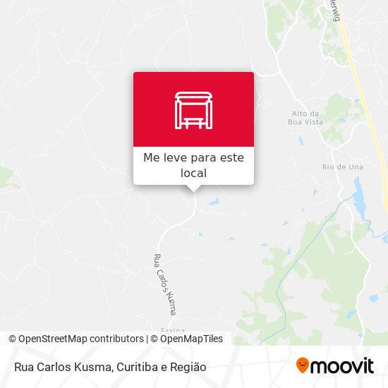 Rua Carlos Kusma mapa