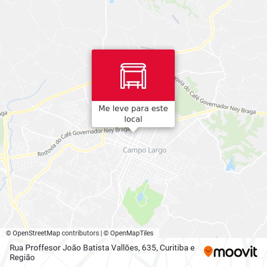 Rua Proffesor João Batista Vallões, 635 mapa