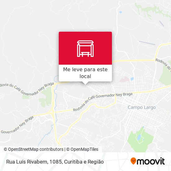 Rua Luís Rivabem, 1085 mapa