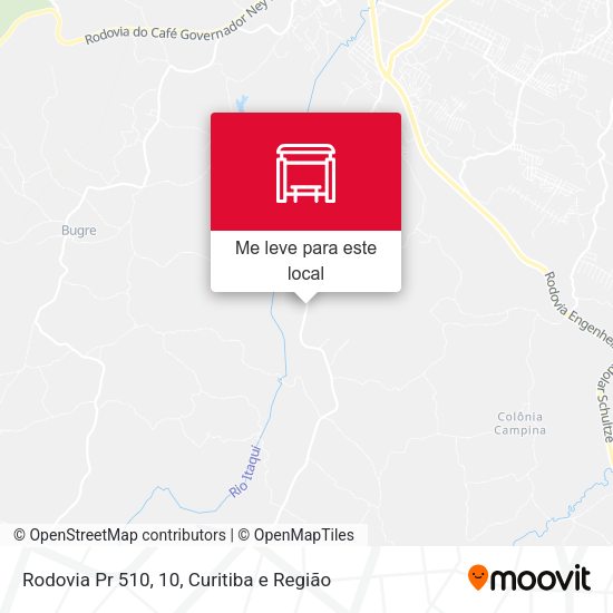Rodovia Pr 510,  10 mapa