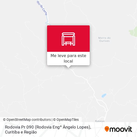 Rodovia Pr 090 (Rodovia Engº Ângelo Lopes) mapa