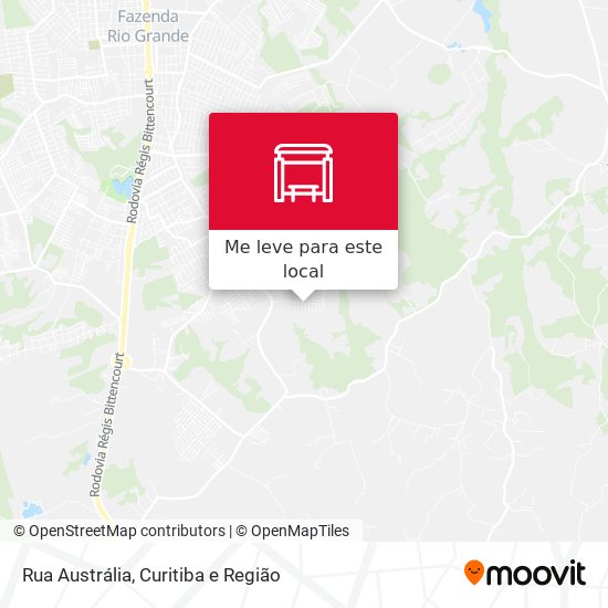 Rua Austrália mapa
