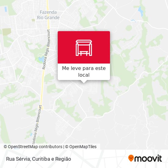 Rua Sérvia mapa