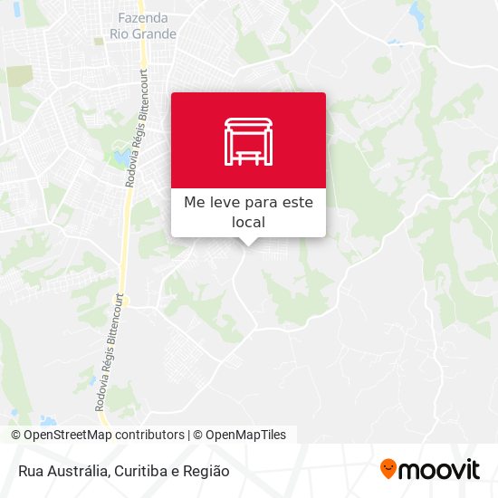 Rua Austrália mapa