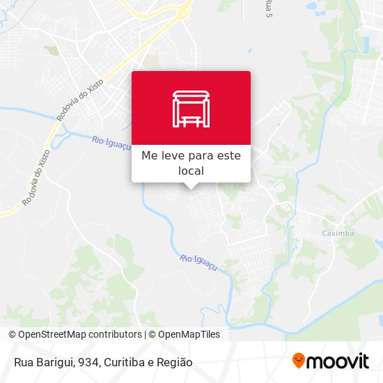 Rua Barigui, 934 mapa