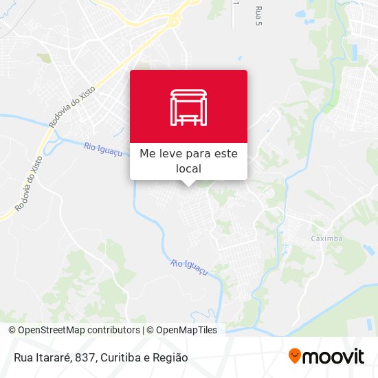 Rua Itararé, 837 mapa