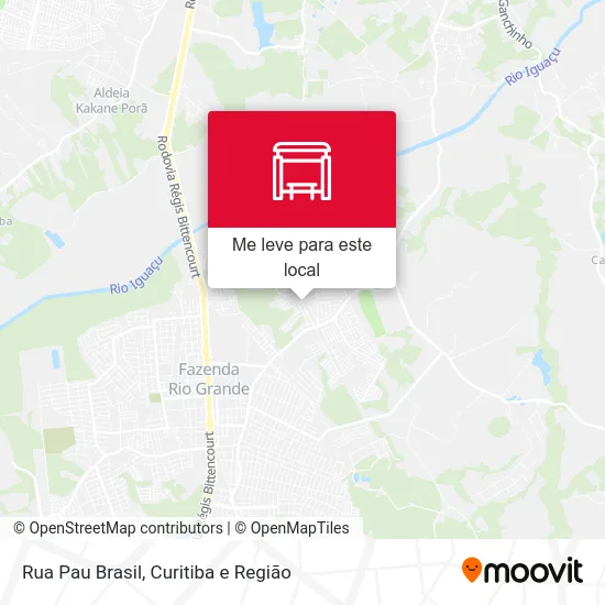 Rua Pau Brasil mapa