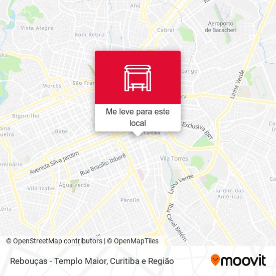 Rebouças - Templo Maior mapa