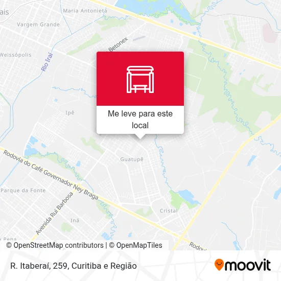 R. Itaberaí, 259 mapa