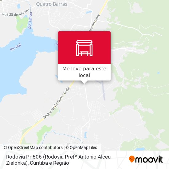 Rodovia Pr 506 (Rodovia Prefº Antonio Alceu Zielonka) mapa