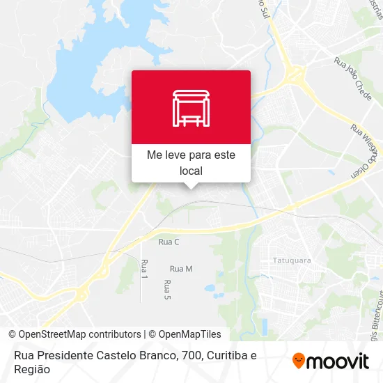 Rua Presidente Castelo Branco, 700 mapa