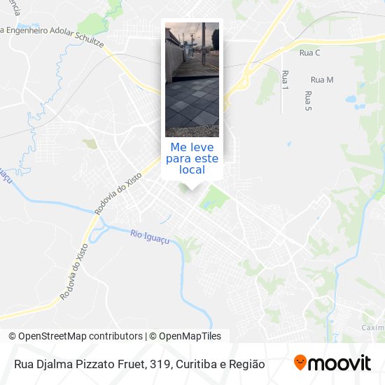 Rua Djalma Pizzato Fruet, 319 mapa