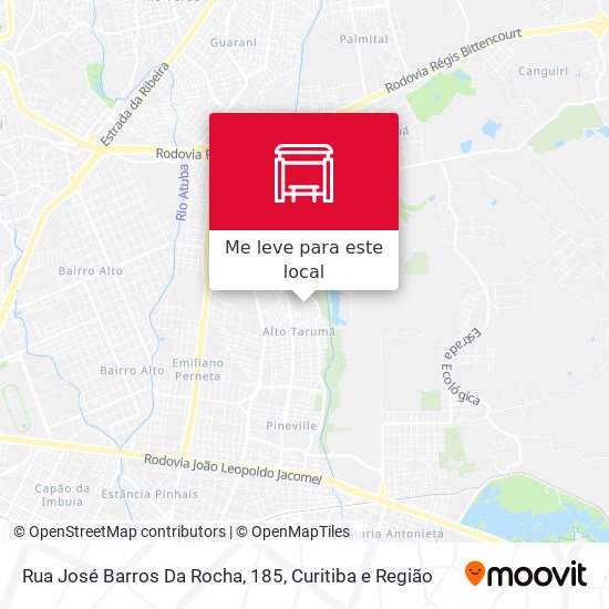 Rua José Barros Da Rocha, 185 mapa