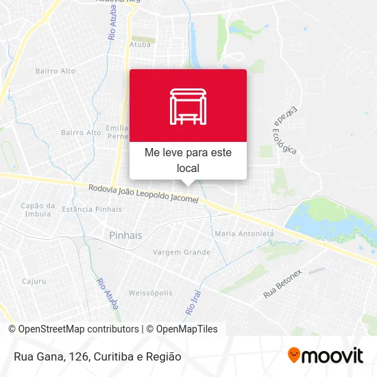 Rua Gana, 126 mapa