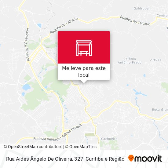 Rua Aides Ângelo De Oliveira, 327 mapa