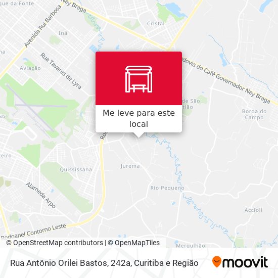 Rua Antônio Orilei Bastos, 242a mapa