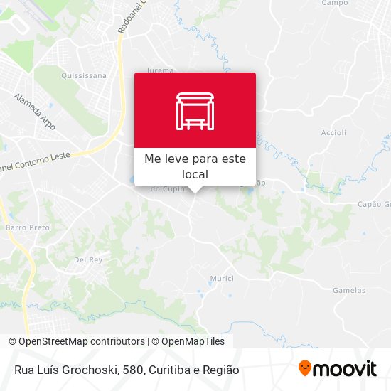 Rua Luís Grochoski, 580 mapa